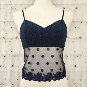 Vintage Navy Babydoll Cami